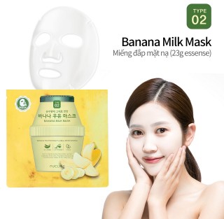 Mặt nạ sữa chuối PUCLAIR Banana Milk Mask 10 gói